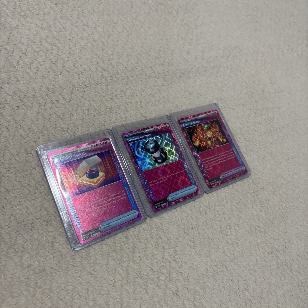 Brilliant Blender SPEC Rare Scramble Switch Survival Brace Pokemon TCG Mint/NM